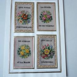 Broderies souvenir XVIIIe siècle Antiquités Couture