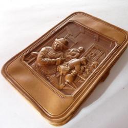 Étui a cigares cuir repoussé Objets du fumeur