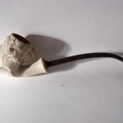 Pipe ancienne  tête de femme