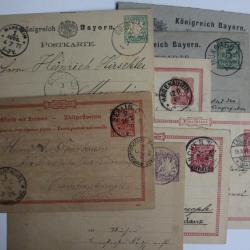 Lot 8 entiers postaux Allemagne 1870-1912
