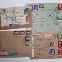 Lot enveloppes Allemagne Posen et munchen avec contrôle Geoffnet 1943
