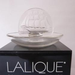 LALIQUE Baguier cristal Bateau Trois Mats
