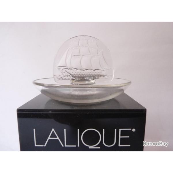LALIQUE Baguier cristal Bateau Trois Mats