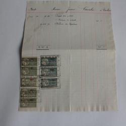 Marque Postale France impôt sur les revenus 1922