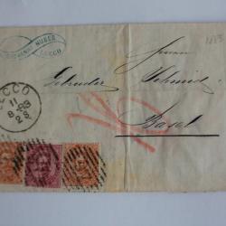 Marque postale Italie Giovani Huber 1883