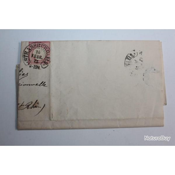 Marque postale Allemagne empire 1g aigle en relief 1873