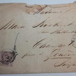 Enveloppe Allemagne tour et taxis ancien état 5s 1866