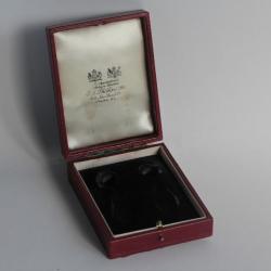 Écrin vintage pour Boucles d'oreilles S. J. Phillips Bijoux Display box
