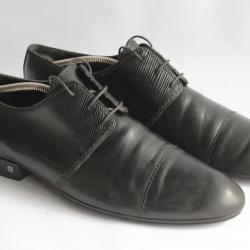LOUIS VUITTON Derby Wall Street cuir épi noir Chaussures homme T43