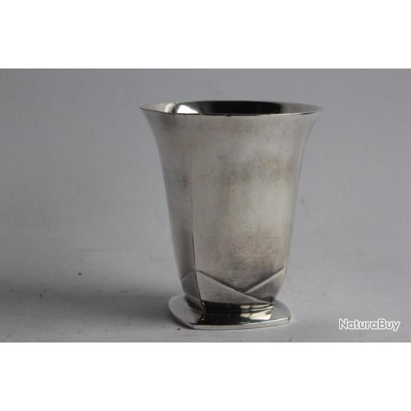 CHRISTOFLE Timbale Gallia Chevrons Art dco