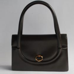 GUCCI Sac à main cuir marron vintage