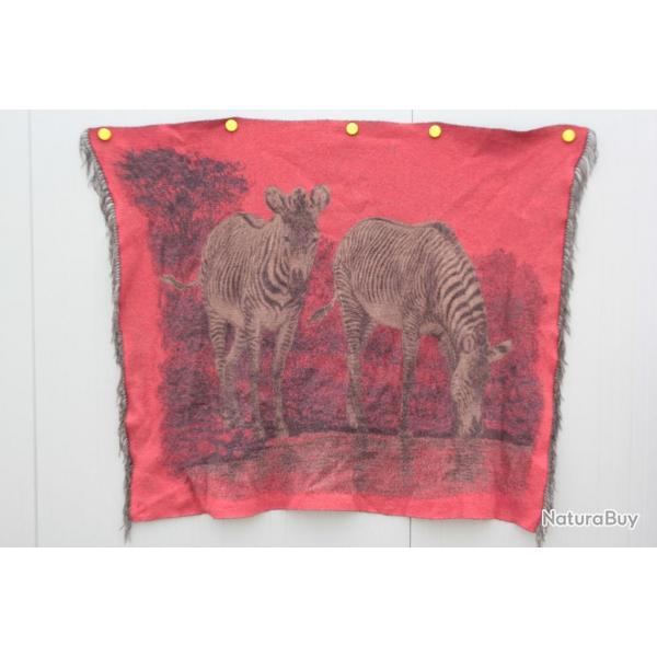 HERMES Plaid Cachemire Zbres rouge