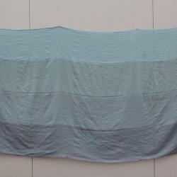 HERMES Étole soie cachemire bleu Népal