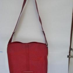 Sac à main LANCEL rouge