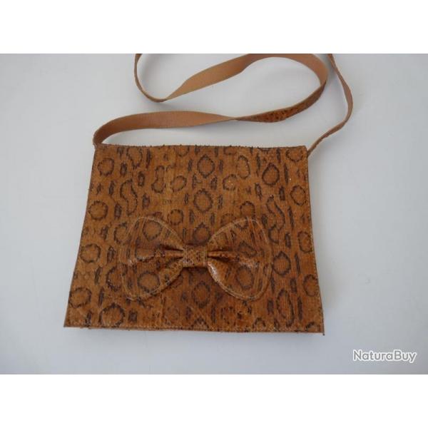 Sac  main de soire vintage serpent mode accessoire