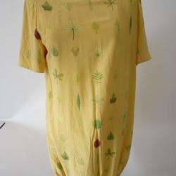 Robe d'été AKRIS Jaune Vintage Mode et Accessoire