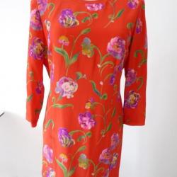 Robe d'été Soie BON GENIE Vintage T42