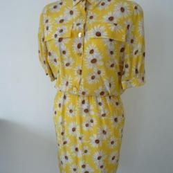 Robe d'été Soie HANS ERRAS vintage T36