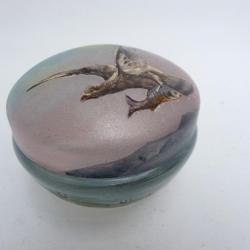 Boite émaillée Napoléon III aigle