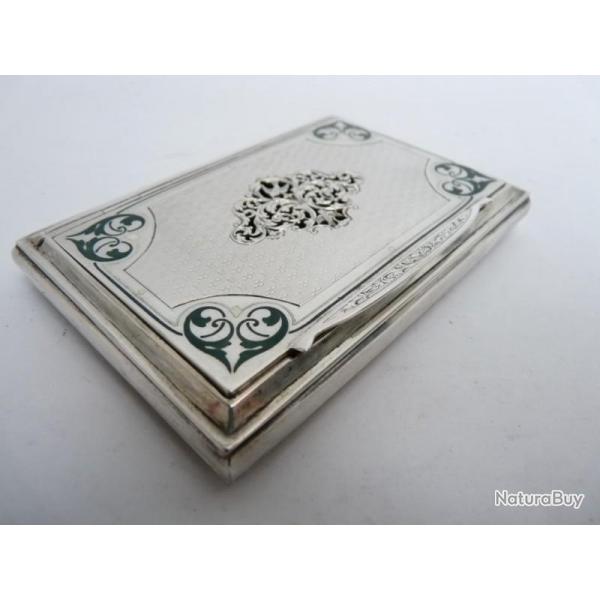 Boite argent maille Art nouveau S.CH.L. Wien Autriche