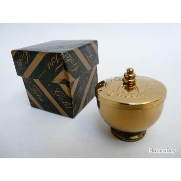 Boite  bijoux miniature Gold Tone Saccharin box