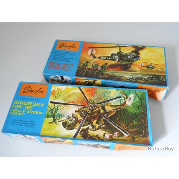 Maquette Starfix Hlicoptre Militaire jouets N203 et 204