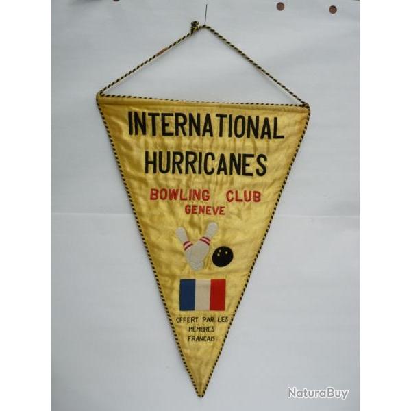 Fanion Bowling club Genve Suisse International Hurricanes Broderie
