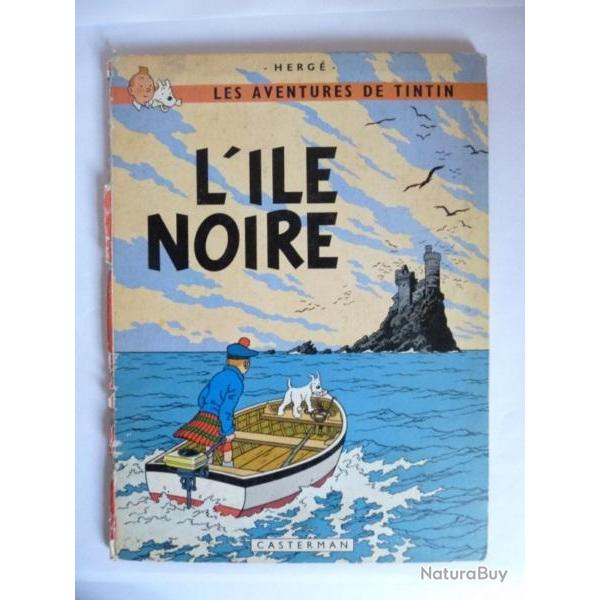 BD Tintin L'Ile Noire B36 1966