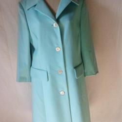 MANTEAU ESCADA  vêtements femme mode bleu turquoise T 40