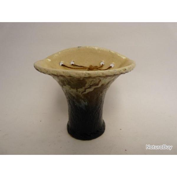 Porte bouquet terre vernisse JOHANNEL Art populaire Savoie