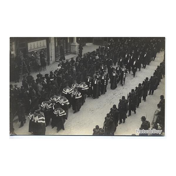 Carte postale Hrault 34 Montpellier Dfil funraire rue de la Loge