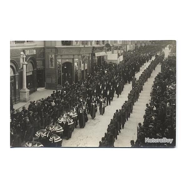 Carte postale Hrault 34 Montpellier Dfil funraire rue de la Loge