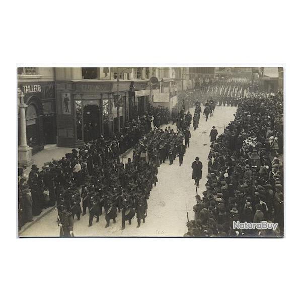 Carte postale Hrault 34 Montpellier Dfil funraire rue de la Loge