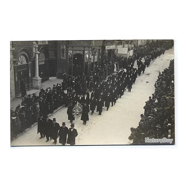 Carte postale Hrault 34 Montpellier Dfil funraire rue de la Loge