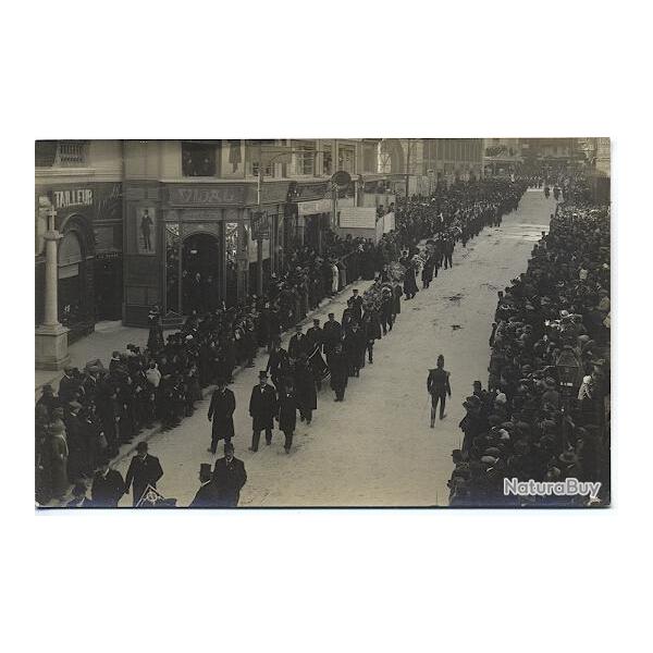 Carte postale Hrault 34 Montpellier Dfil funraire rue de la Loge