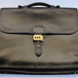 HERMES Sac à dépêches noir