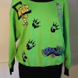 ESCADA Pull vert vintage T42