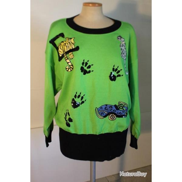 ESCADA Pull vert vintage T42