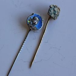 Deux épingle de cravate Art nouveau