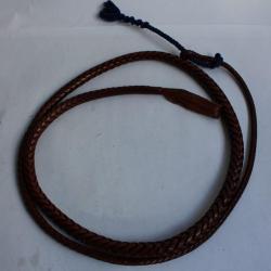 HERMES Fouet Cuir tressé ceinture