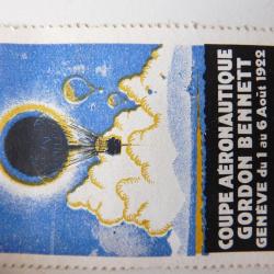 Vignette Coupe Aéronautique Gordon Bennett Genève 1922 aviation ballons