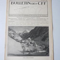 Bulletin Des CFF N°12 Décembre 1925 Magazine Train miniature