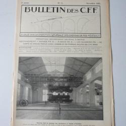 Bulletin Des CFF N°11 Novembre 1925 Magazine Train miniature