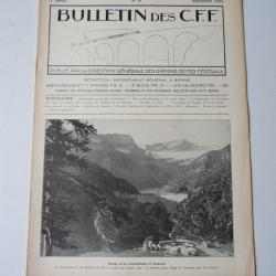 Bulletin Des CFF N°9 Septembre 1925 Magazine Train miniature
