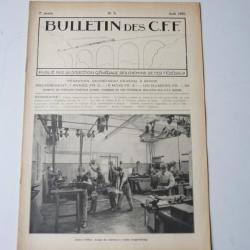 Bulletin Des CFF N°8 Aout 1925 Magazine Train miniature