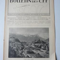 Bulletin Des CFF N°6 Juin 1925 Magazine Train miniature