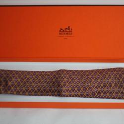 Cravate soie HERMES 7253 MA