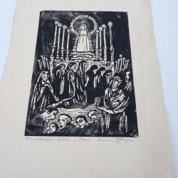 Bois Gravés original  Cathédrale de Tolède Jeanne Pfugger