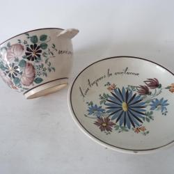 Tasse parlante à oreilles faïence  Art de la table