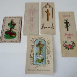 Ensemble d'images religieuses ( 5 ) brodée religion
